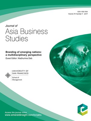 cover image of Journal of Asia Business Studies, Volume 11, Issue 1